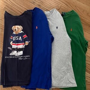 Ralph Lauren Kids' Set of 4 Long Sleeve Shirts